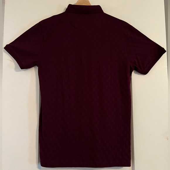 NWT Denim & Flower Men’s Textured Polo Shirt Size Small - Picture 2 of 3